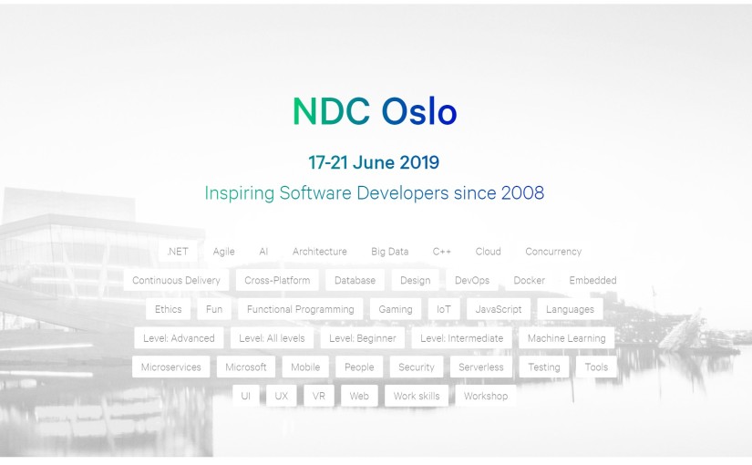 NDC Oslo Coming Up!